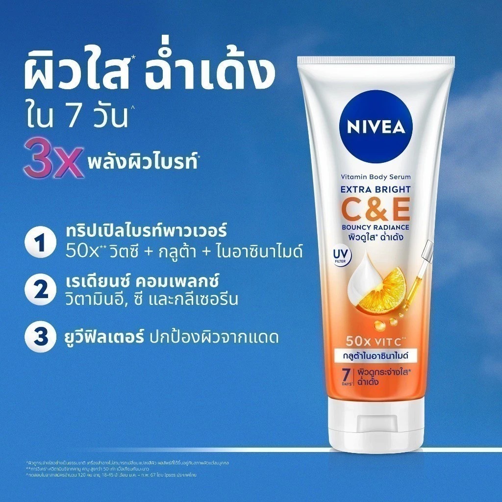โลชั่นบำรุงผิว NIVEA Extra Bright C&E Vitamin Lotion