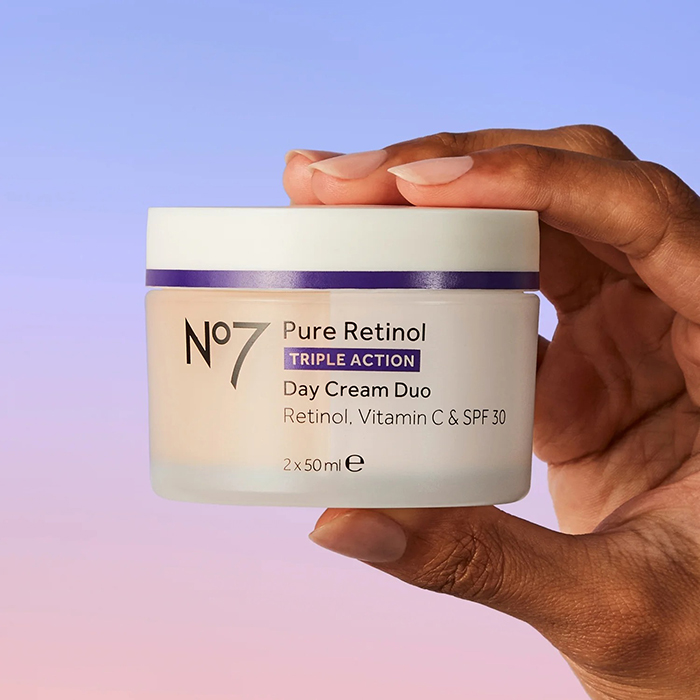 เดย์ครีม No7 Pure Retinol Triple Action Day Cream Duo Retinol, Vitamin C & SPF 30