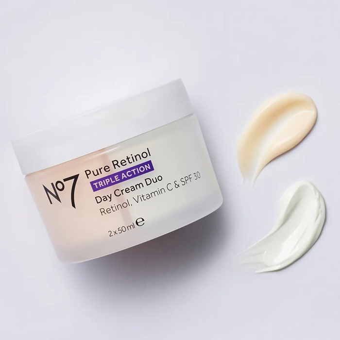 เดย์ครีม No7 Pure Retinol Triple Action Day Cream Duo Retinol, Vitamin C & SPF 30
