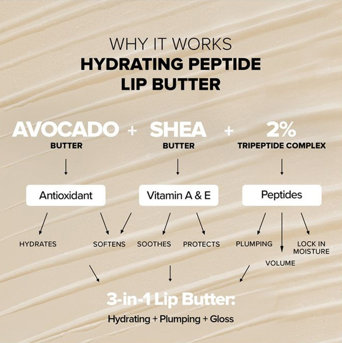 ลิปบาล์ม NUDESTIX Hydrating Peptide Lip Butter