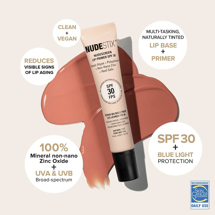 ลิปเบส NUDESTIX Nudescreen Lip Primer SPF30