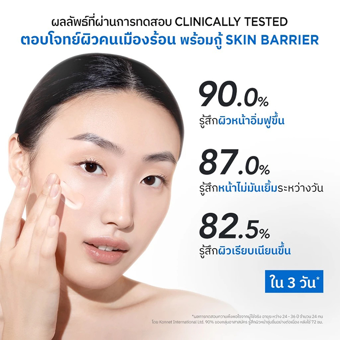 มอยซ์เจอร์ไรซิ่งเจลครีมบำรุงผิวหน้า Nu Formula Ectoin + Ceramide Barrier Cream