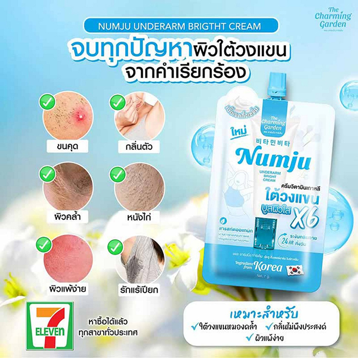 ครีมบำรุงผิวใต้วงแขน Numju Underarm Bright Cream