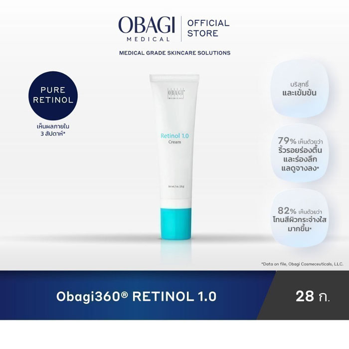 ครีมบำรุงผิวหน้า Obagi Medical Obagi360® Retinol 1.0 Cream