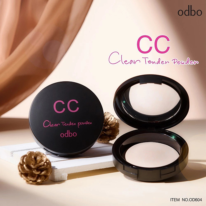 แป้งผสมรองพื้น Odbo Cosmetic CC Clear Tender Powder