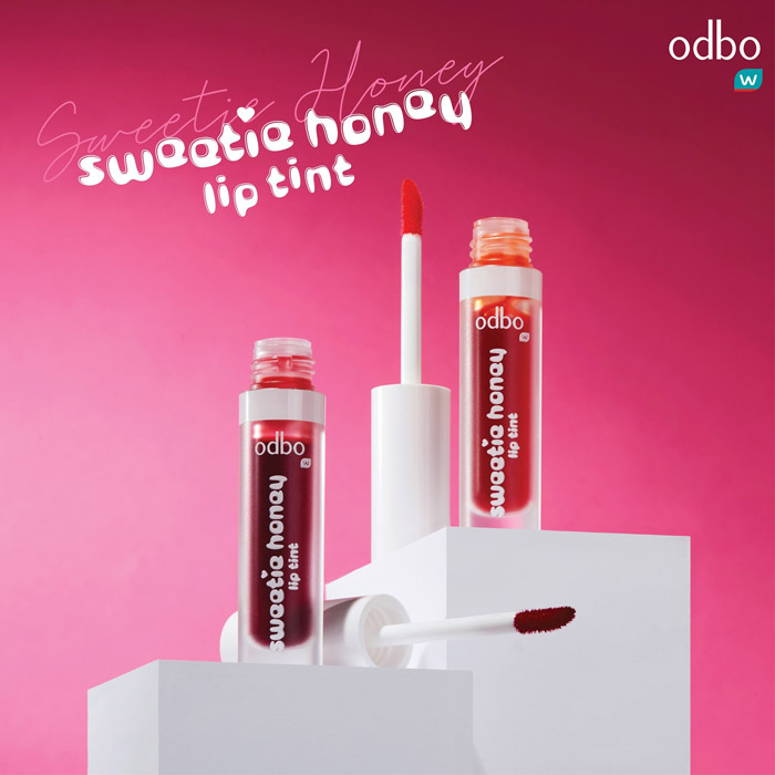 ODBO Sweetie Honey Lip Tint ลิปทินท์ เบาบาง เกลี่ยง่าย ไม่เหนียวเหนอะหนะ สีชัด ฉ่ำๆ ให้ลุคธรรมชาติแบบสาวเกาหลี