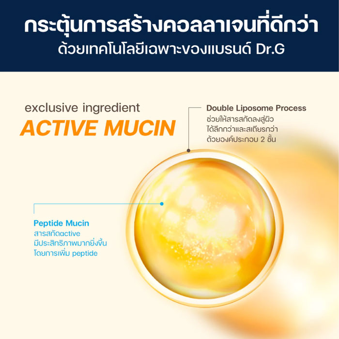 มาส์ก Dr.G Black Snail Lifting Mask