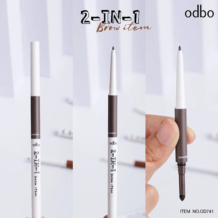 ดินสอเขียนคิ้ว Odbo Cosmetic 2-In-1 Brow Item