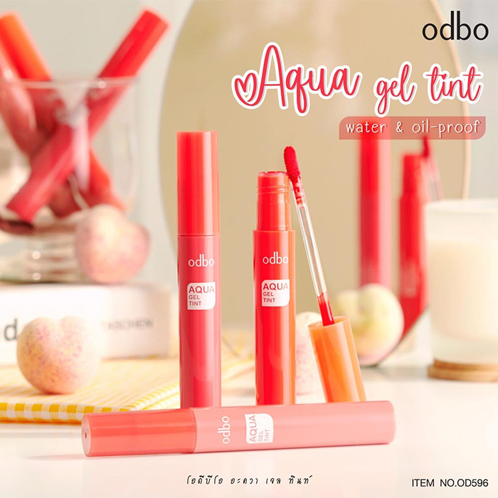 ลิปทินท์ Odbo Cosmetic Aqua Gel Tint ลิปทินท์ Odbo Cosmetic Aqua Gel Tint