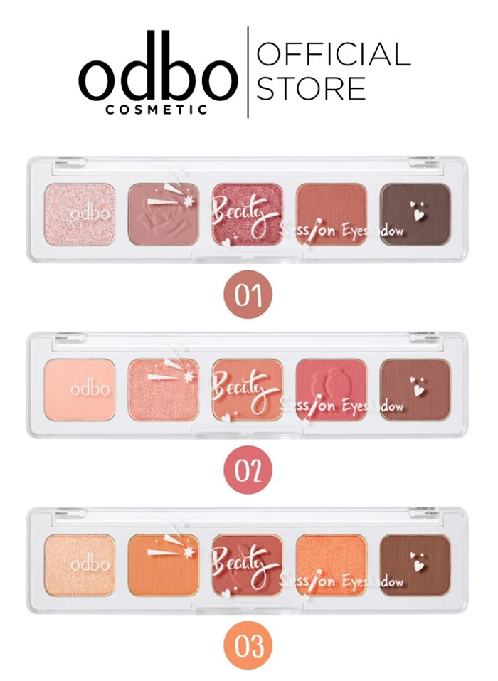 อายแชโดว์  Odbo Cosmetic Beauty Session Eyeshadow