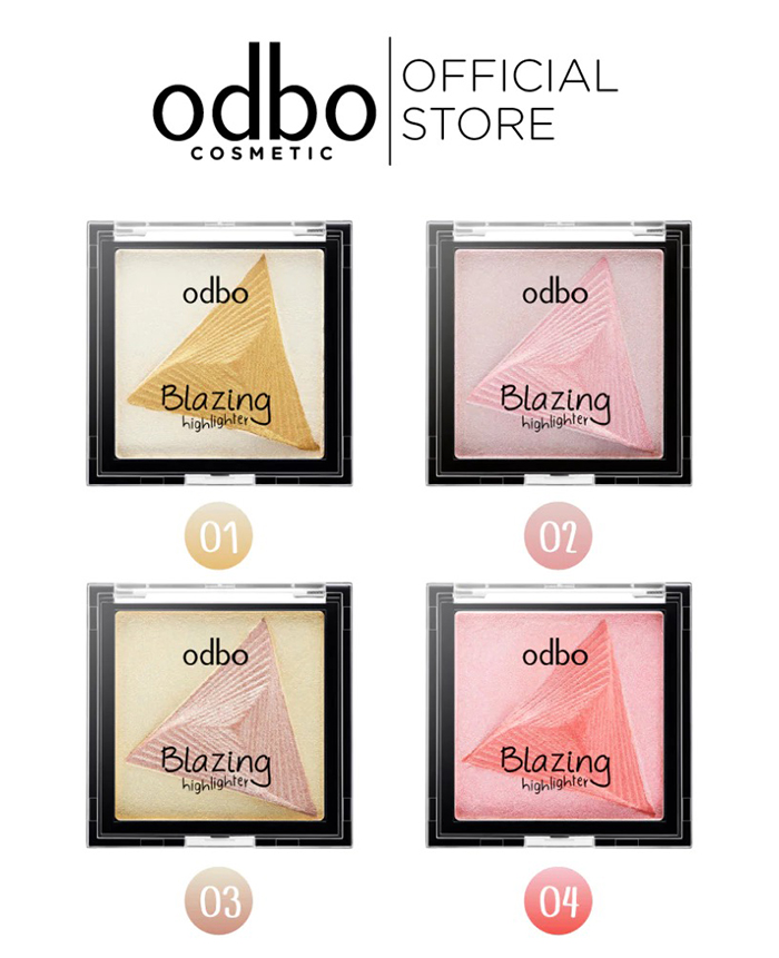 ไฮไลท์เตอร์ Odbo Cosmetic Blazing Highlighter