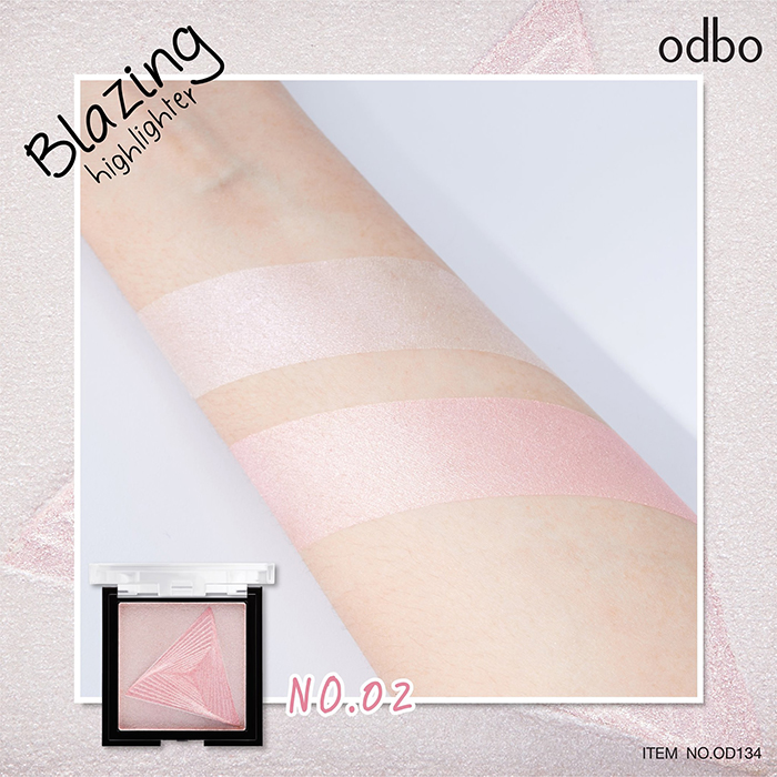 ไฮไลท์เตอร์ Odbo Cosmetic Blazing Highlighter