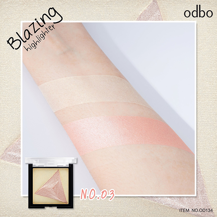 ไฮไลท์เตอร์ Odbo Cosmetic Blazing Highlighter