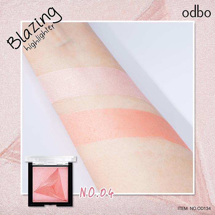 ไฮไลท์เตอร์ Odbo Cosmetic Blazing Highlighter