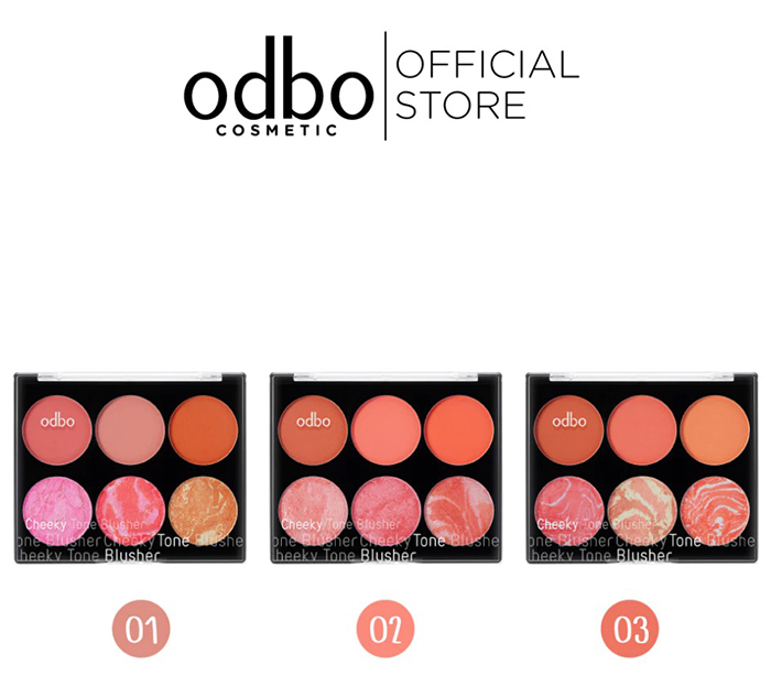 บลัชออน Odbo Cosmetic Cheeky Tone Blusher