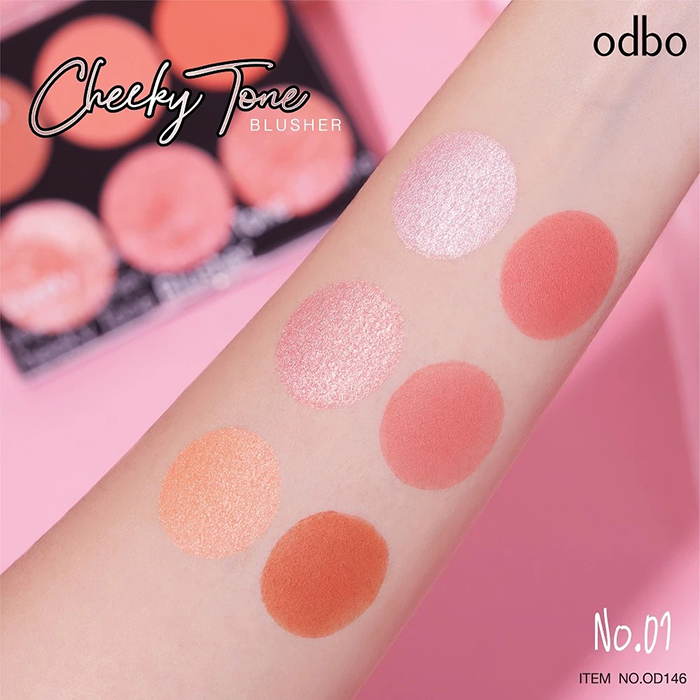 บลัชออน Odbo Cosmetic Cheeky Tone Blusher