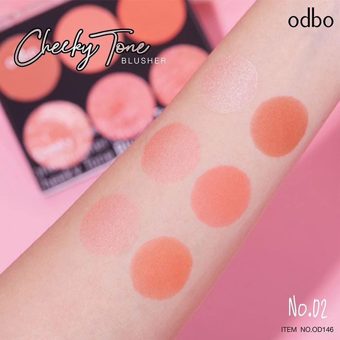 บลัชออน Odbo Cosmetic Cheeky Tone Blusher