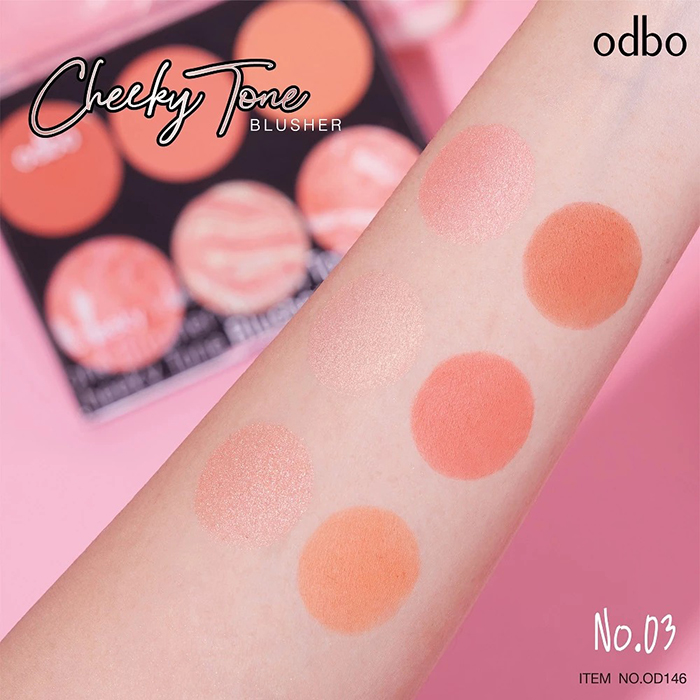 บลัชออน Odbo Cosmetic Cheeky Tone Blusher