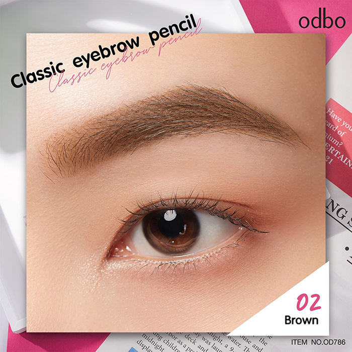 ดินสอเขียนคิ้ว Odbo Cosmetic Classic Eyebrow Pencil