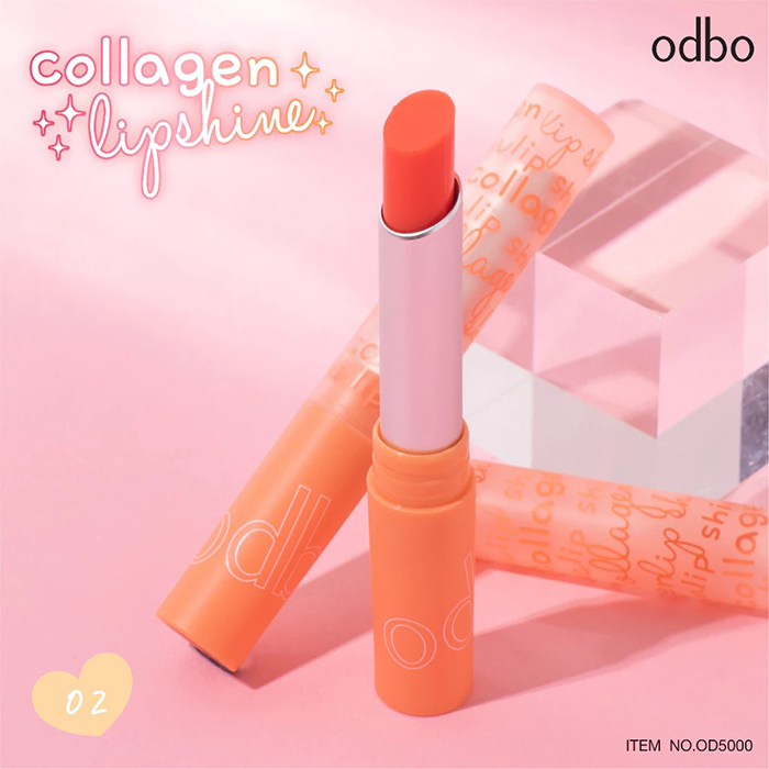 ลิปบาล์ม Odbo Cosmetic Collagen Lip Shine