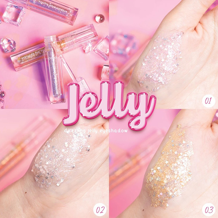 อายแชโดว์ Odbo Cosmetic Dazzling Jelly Eyeshadow อายแชโดว์ Odbo Cosmetic Dazzling Jelly Eyeshadow