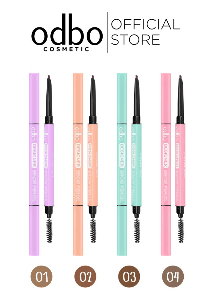 ดินสอเขียนคิ้ว Odbo Cosmetic Designer Brow Pencil ดินสอเขียนคิ้ว Odbo Cosmetic Designer Brow Pencil