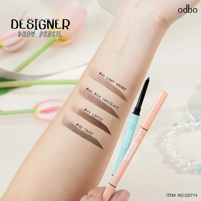 ดินสอเขียนคิ้ว Odbo Cosmetic Designer Brow Pencil ดินสอเขียนคิ้ว Odbo Cosmetic Designer Brow Pencil