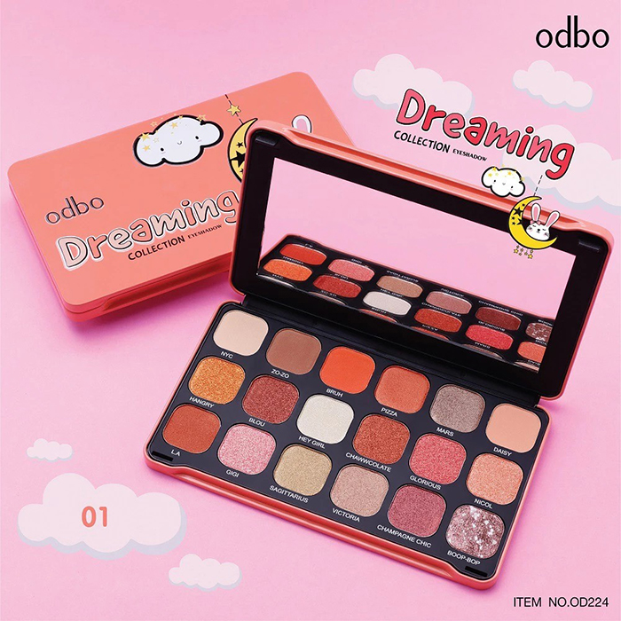 อายแชโดว์ Odbo Cosmetic Dreaming Collection Eyeshadow