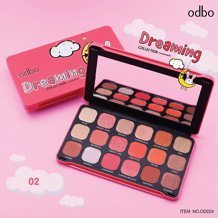 อายแชโดว์ Odbo Cosmetic Dreaming Collection Eyeshadow