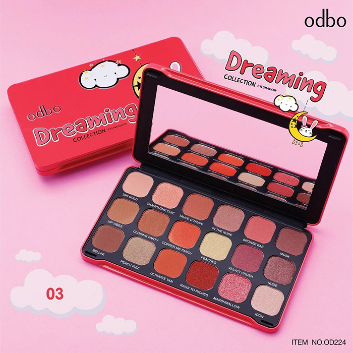 อายแชโดว์ Odbo Cosmetic Dreaming Collection Eyeshadow