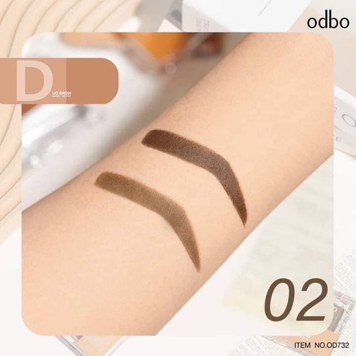 พาเลทแต่งคิ้ว Odbo Cosmetic Duo Brow Powder Palette