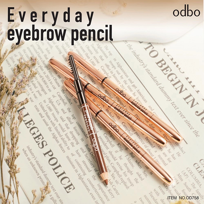 ดินสอเขียนคิ้ว Odbo Cosmetic Everyday Eyebrow Pencil