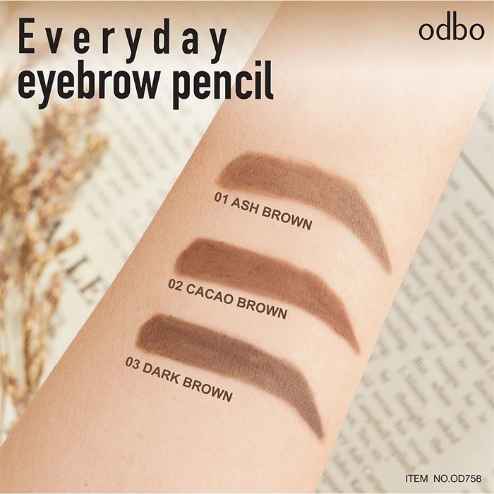 ดินสอเขียนคิ้ว Odbo Cosmetic Everyday Eyebrow Pencil