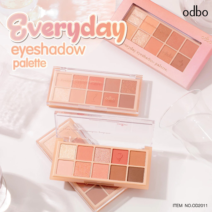 อายแชโดว์ พาเลท Odbo Cosmetic Everyday Eyeshadow Palette