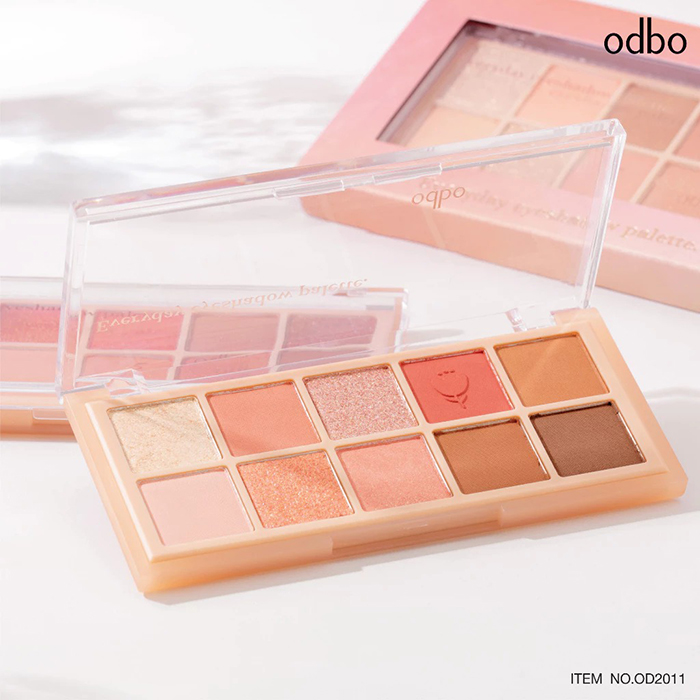 อายแชโดว์ พาเลท Odbo Cosmetic Everyday Eyeshadow Palette