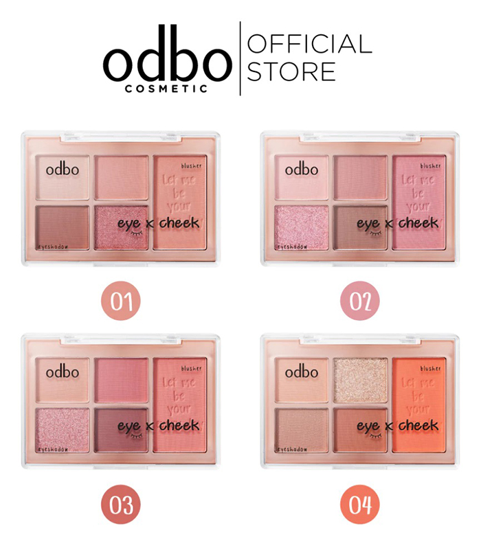 พาเลทแต่งตา ปัดแก้ม Odbo Cosmetic Eye X Cheek