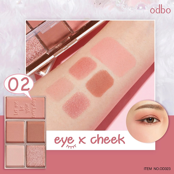 พาเลทแต่งตา ปัดแก้ม Odbo Cosmetic Eye X Cheek