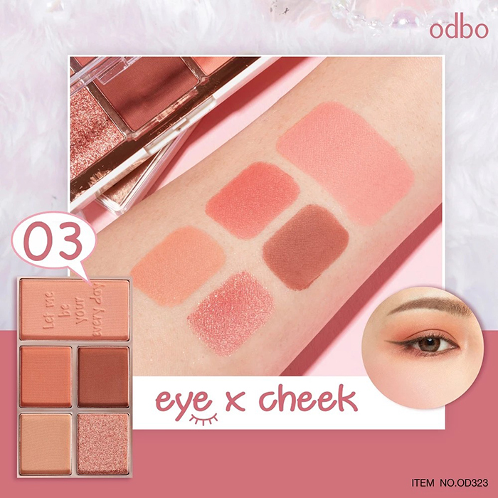 พาเลทแต่งตา ปัดแก้ม Odbo Cosmetic Eye X Cheek