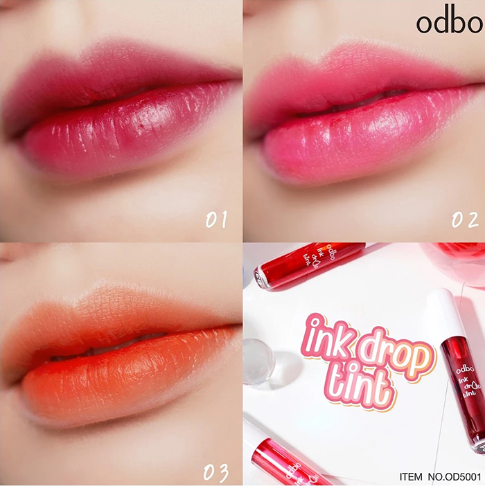 ลิปทิ้นท์ Odbo Cosmetic Ink Drop Tint