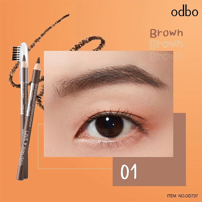 ดินสอเขียนคิ้ว Odbo Cosmetic Love Brows Pencil