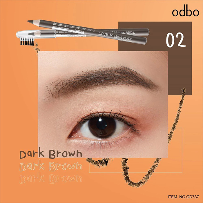 ดินสอเขียนคิ้ว Odbo Cosmetic Love Brows Pencil