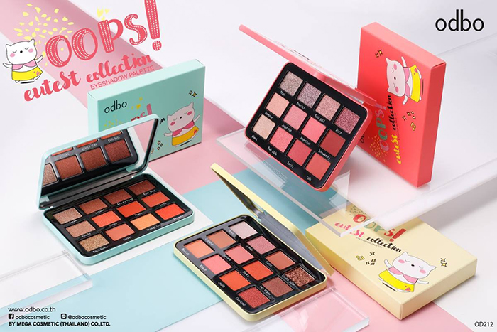 อายแชโดว์พาเลท Odbo Cosmetic Oops! Cutest Collection Eyeshadow Palette