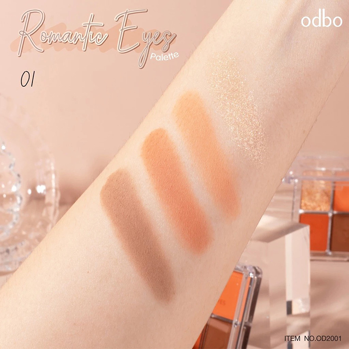 อายแชโดว์ พาเลท Odbo Cosmetic Romantic Eyes Palette