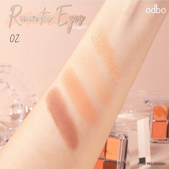 อายแชโดว์ พาเลท Odbo Cosmetic Romantic Eyes Palette