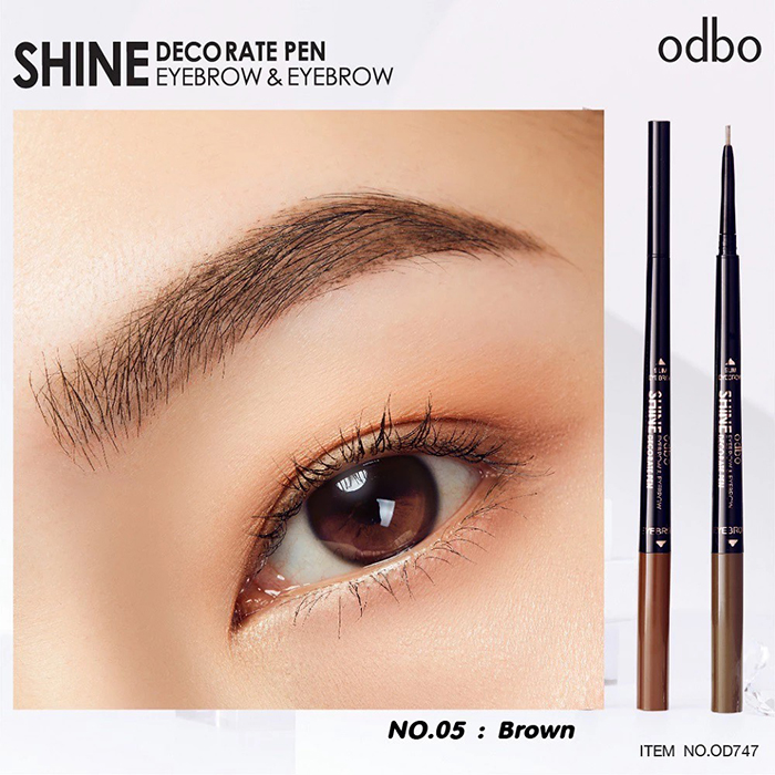 ดินสอเขียนคิ้ว Odbo Cosmetic Sine Decorate Pen Eyebrow & Eyebrow