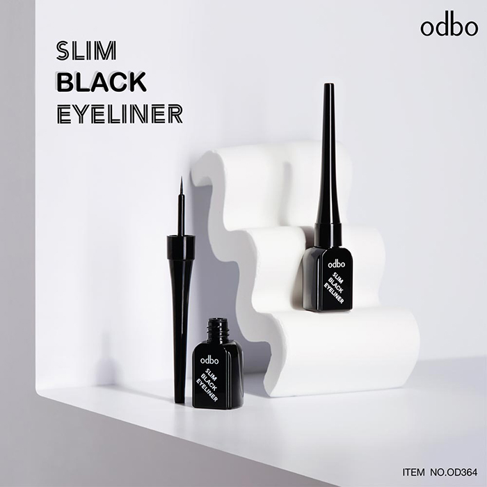 อายไลเนอร์ Odbo Cosmetic Slim Black Eyeliner