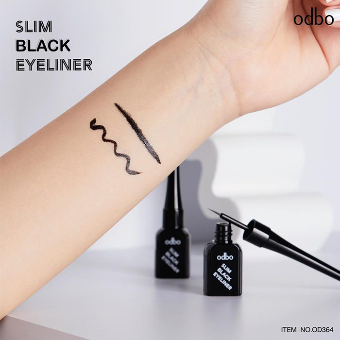 อายไลเนอร์ Odbo Cosmetic Slim Black Eyeliner