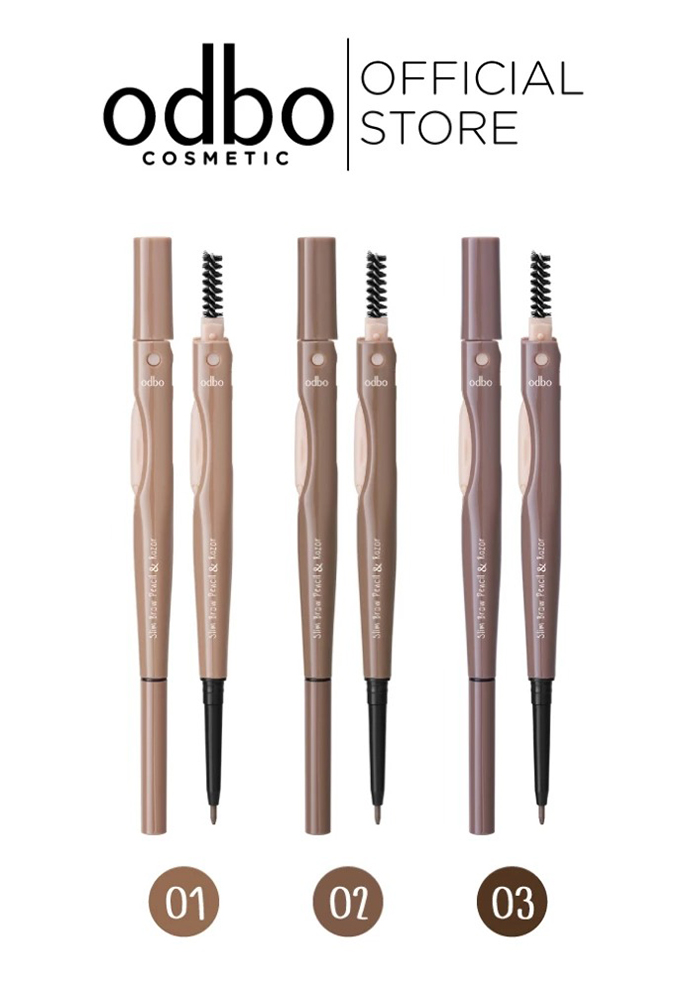 ดินสอเขียนคิ้ว Odbo Cosmetic Slim Brow Pencil & Razor