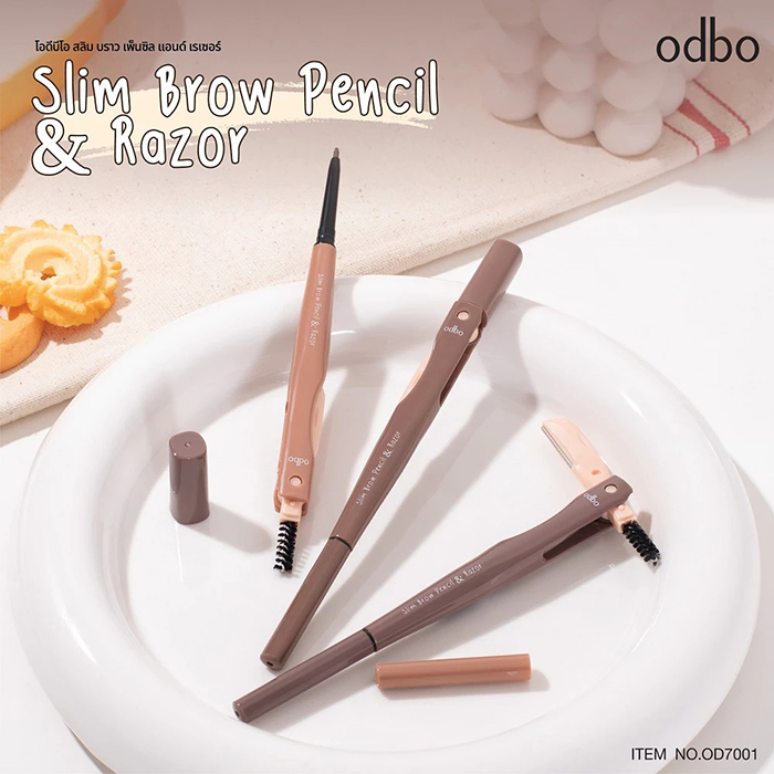 ดินสอเขียนคิ้ว Odbo Cosmetic Slim Brow Pencil & Razor