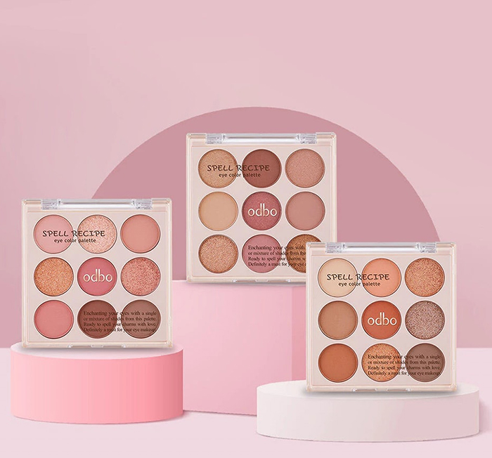 อายแชโดว์พาเลท Odbo Cosmetic Spell Recipe Eye Color Palette